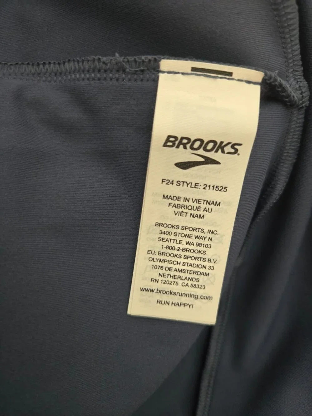 Brooks Men's Shield Hybrid 3.0 VestRunning Vest Storm Blue Size XS *SMALL STAIN*